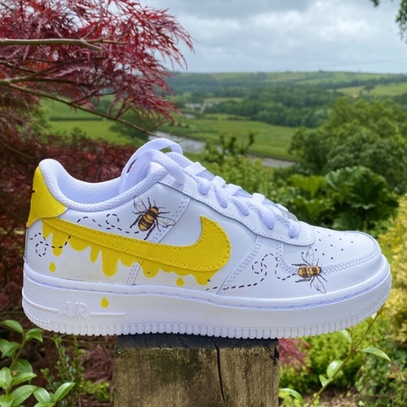 Nike Shoes - Honey Bee Custom Air Force 1